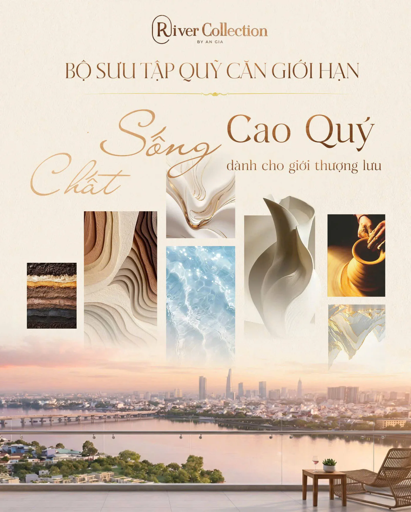 Không gian sống được giới thiệu tại River Collection Biên Hòa