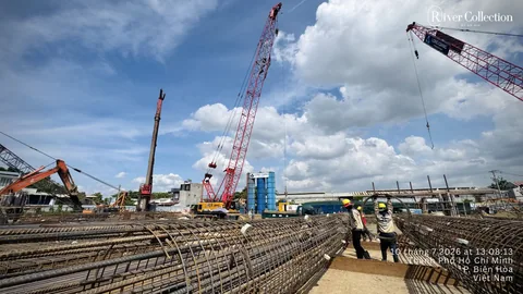 Hình ảnh cập nhật công trường River Collection